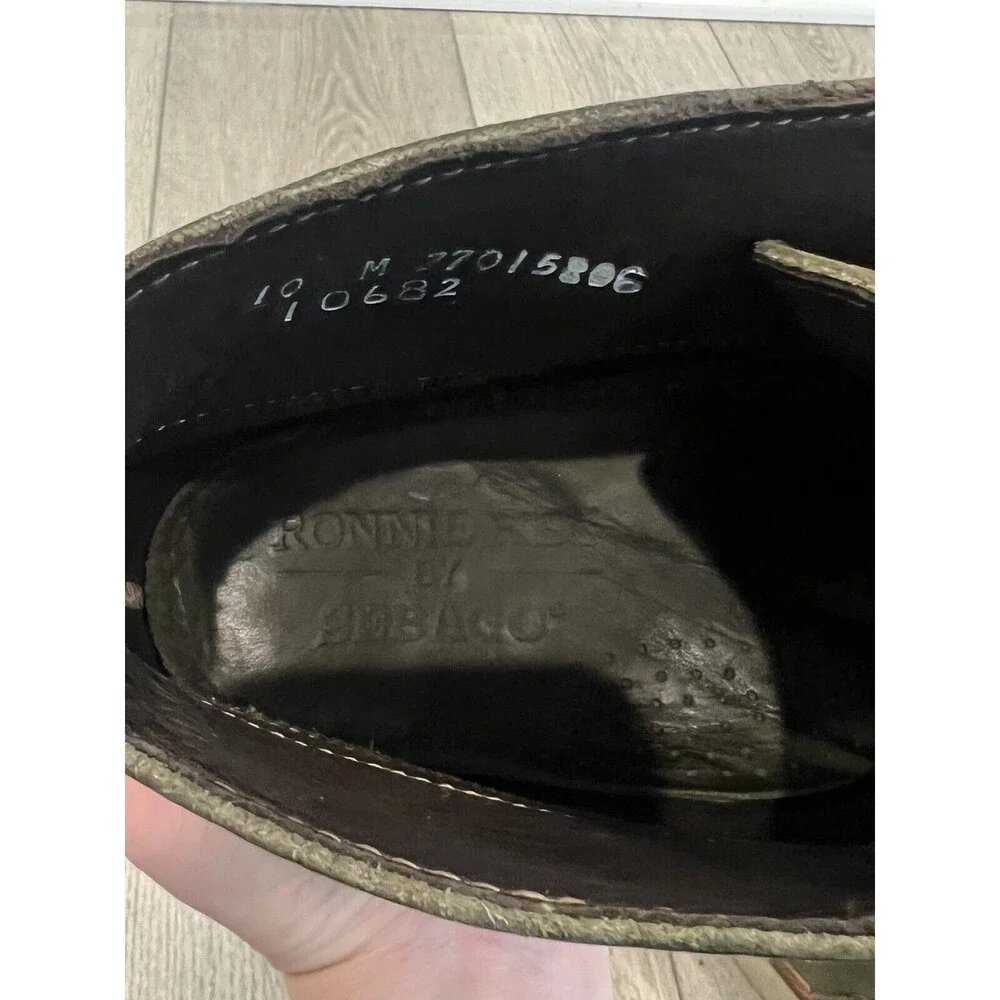 Ronnie Fieg By Sebago Shoes Mens size 10M Chukka Moccasin Boots Green‎